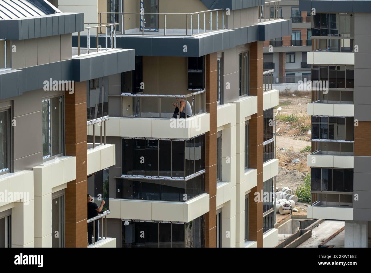19.10.2022, Turchia, Antalya, Antalya - cantiere di una comunità recintata a Konyaalti. 00A221019D039CAROEX.JPG [VERSIONE MODELLO: NO, RILASCIO PROPRIETÀ Foto Stock