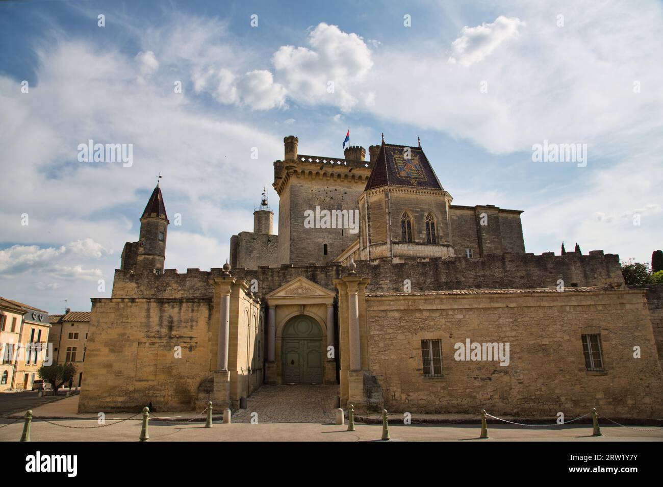 Il castello di Duca di Uzes in Francia Foto Stock