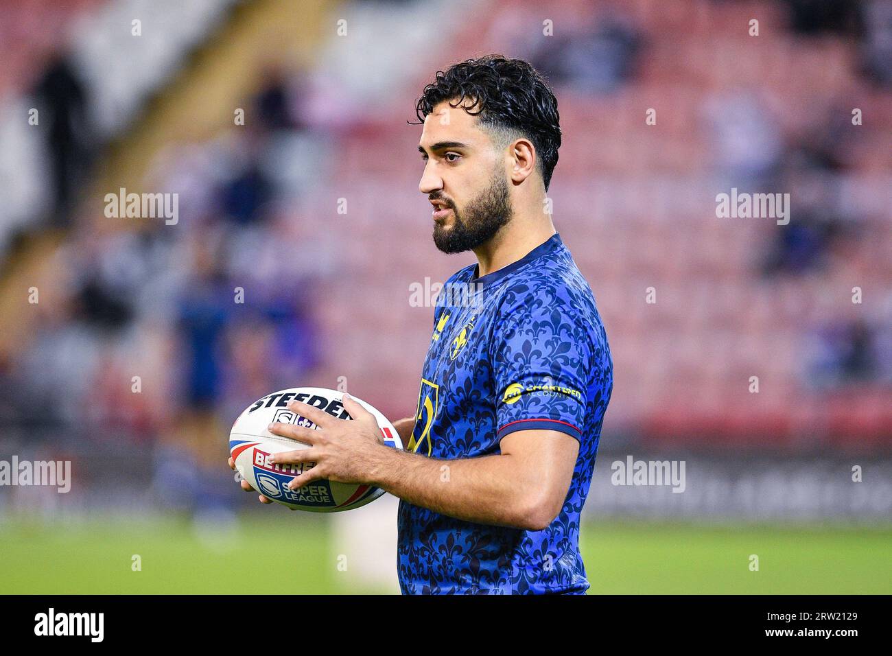 Leigh, Inghilterra - 15 settembre 2023 Wakefield Trinity's Romain Franco. Rugby League Betfred Super League , Leigh Leopards vs Wakefield Trinity at Leigh Sports Village, Leigh, UK Foto Stock