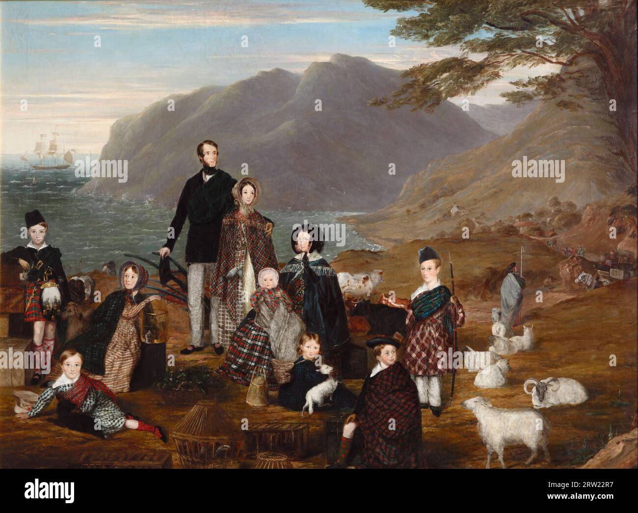 William Allsworth - gli emigranti - 1844 Foto Stock