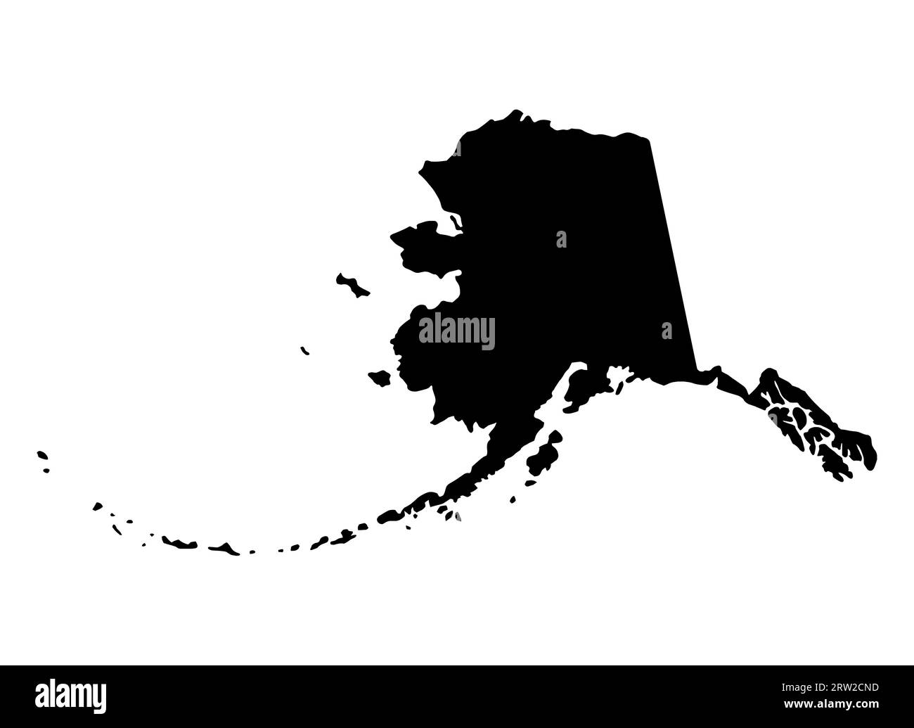 Forma della mappa dell'Alaska, stati uniti d'america. Icona Flat Concept illustrazione vettoriale . Illustrazione Vettoriale