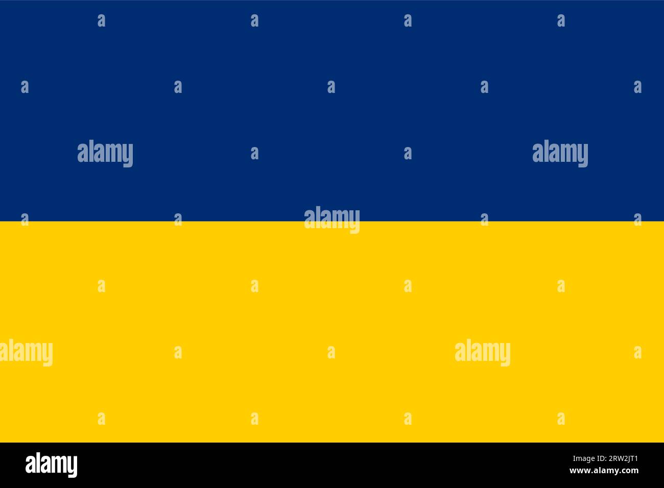 Bandiera blu gialla dell'Ucraina Illustrazione Vettoriale
