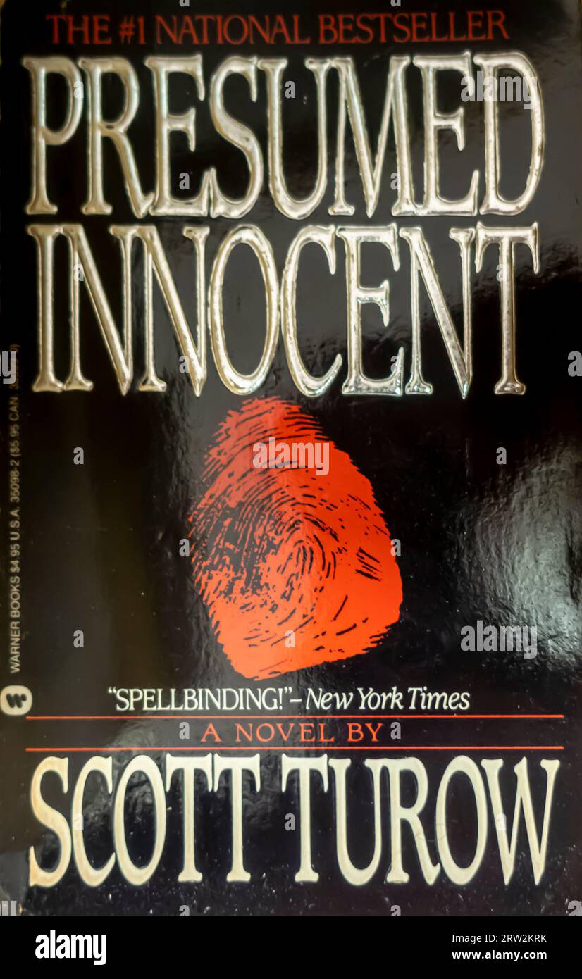 Presunto romanzo innocente di Scott Turow 1986 Foto Stock