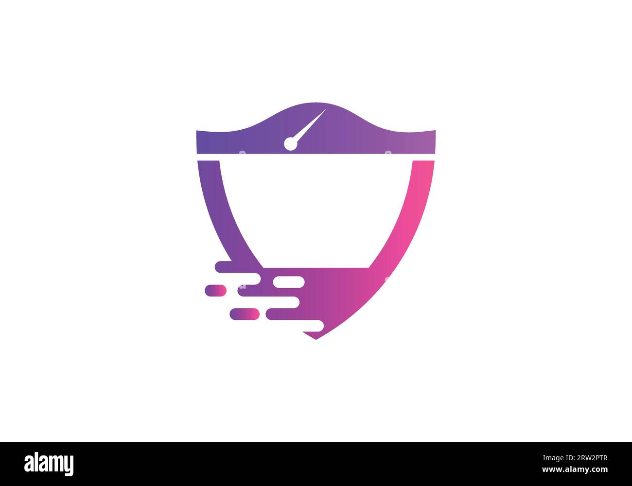 Progettazione rapida dei logo. Lettera moderna con logo Speed Design Illustrazione Vettoriale