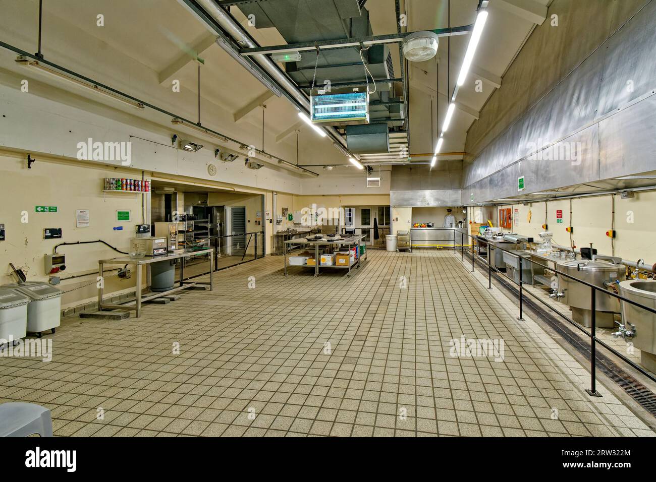 Peterhead Prison Museum Aberdeenshire Scozia all'interno dell'area cucina Foto Stock