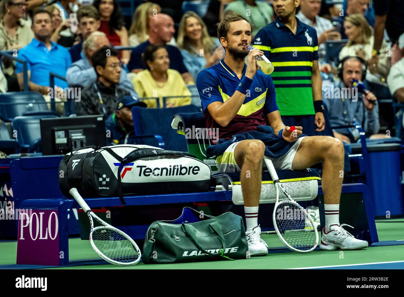 Daniil Medvedev (RUS che gareggia nelle semifinali del singolo maschile agli US Open Tennis 2023 Foto Stock