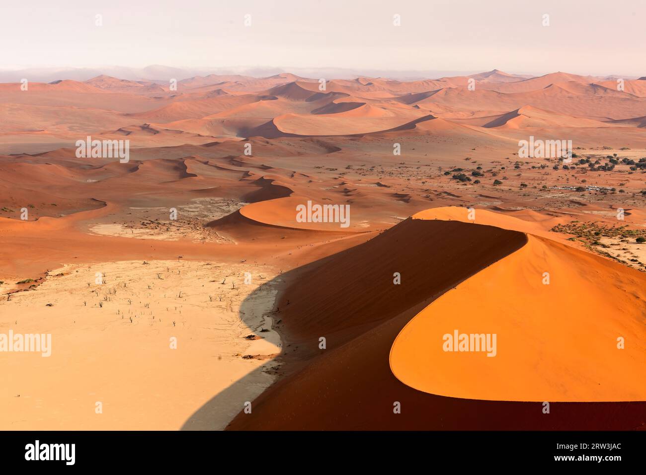 Vista aerea del deserto del Namib Foto Stock