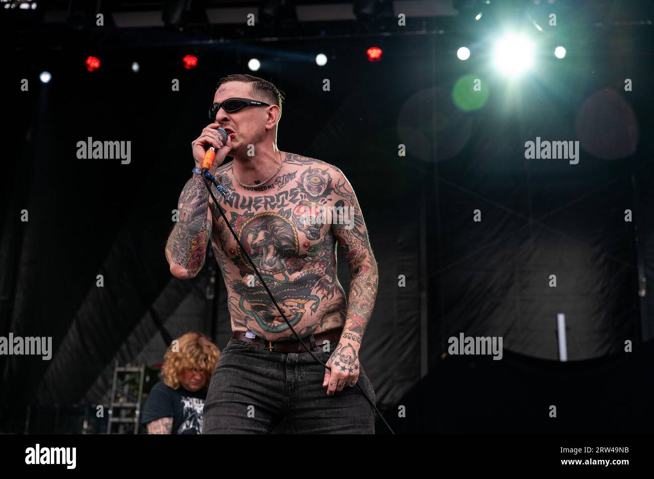 Chicago, Stati Uniti. 16 settembre 2023. Preforma Viagra Boys al Riot Fest sabato 16 settembre 2023 a Chicago, Illinois. (Foto di Christopher Dilts/Sipa USA) credito: SIPA USA/Alamy Live News Foto Stock