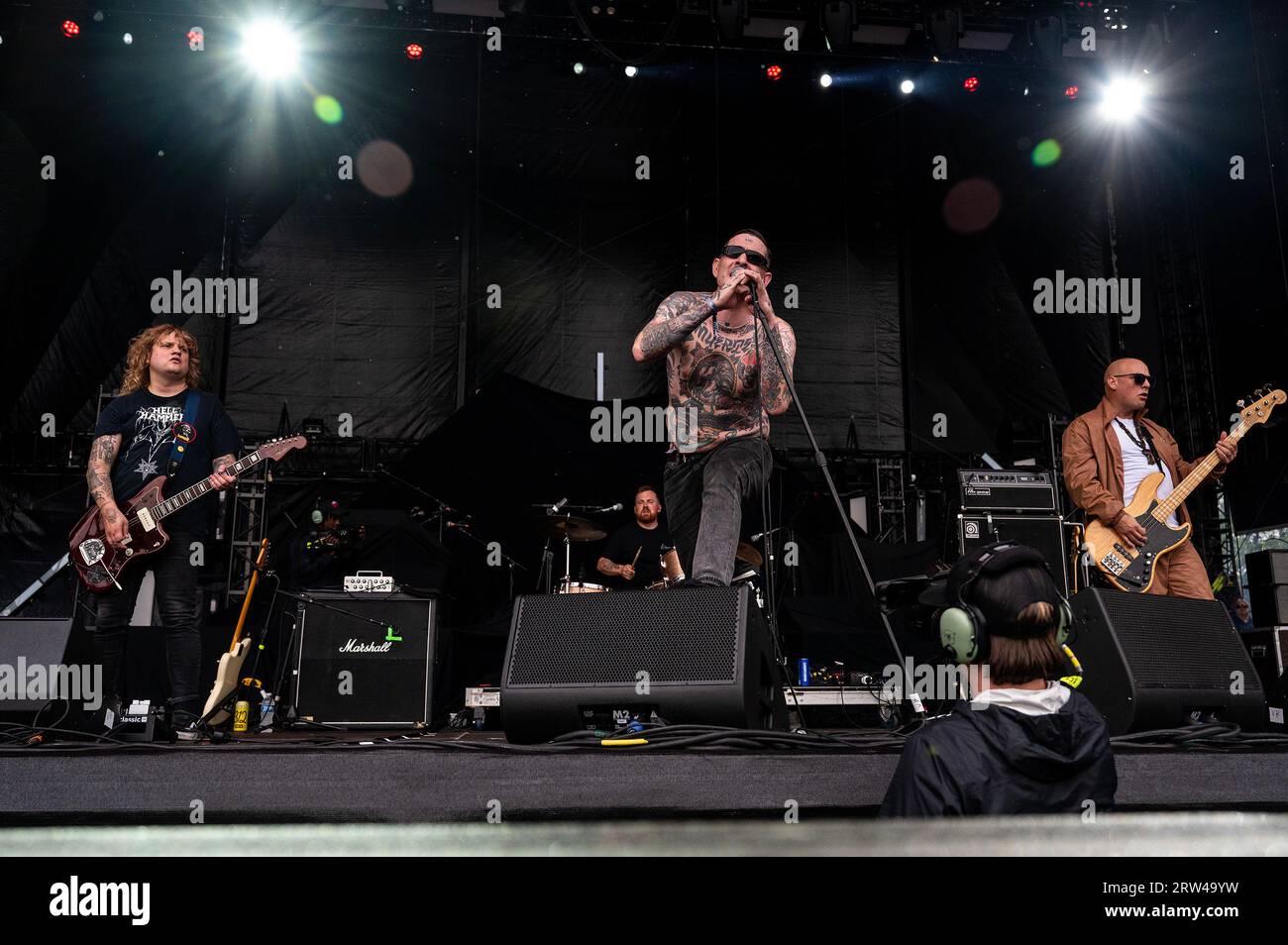 Chicago, Stati Uniti. 16 settembre 2023. Preforma Viagra Boys al Riot Fest sabato 16 settembre 2023 a Chicago, Illinois. (Foto di Christopher Dilts/Sipa USA) credito: SIPA USA/Alamy Live News Foto Stock