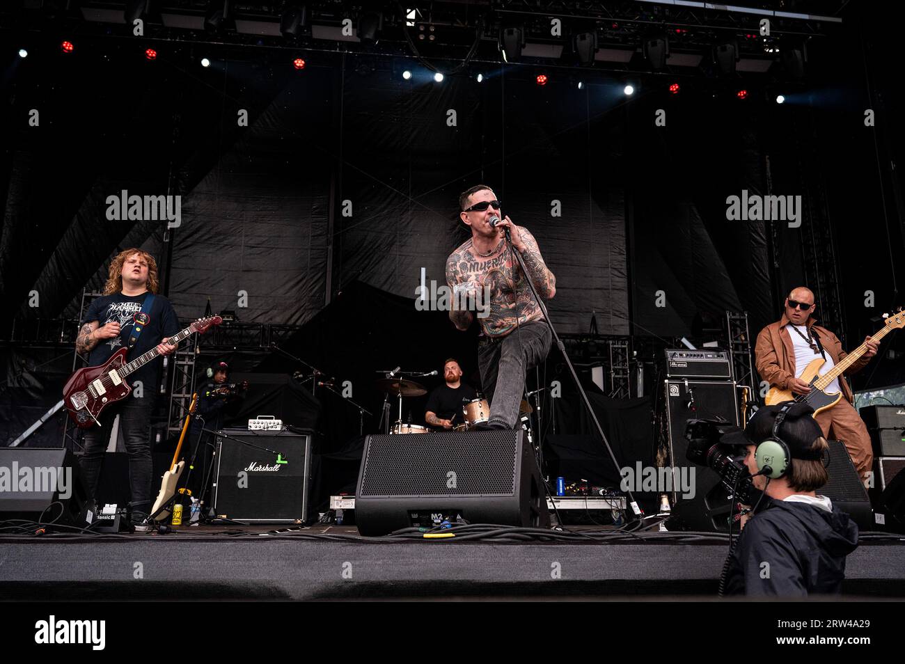 Chicago, Stati Uniti. 16 settembre 2023. Preforma Viagra Boys al Riot Fest sabato 16 settembre 2023 a Chicago, Illinois. (Foto di Christopher Dilts/Sipa USA) credito: SIPA USA/Alamy Live News Foto Stock