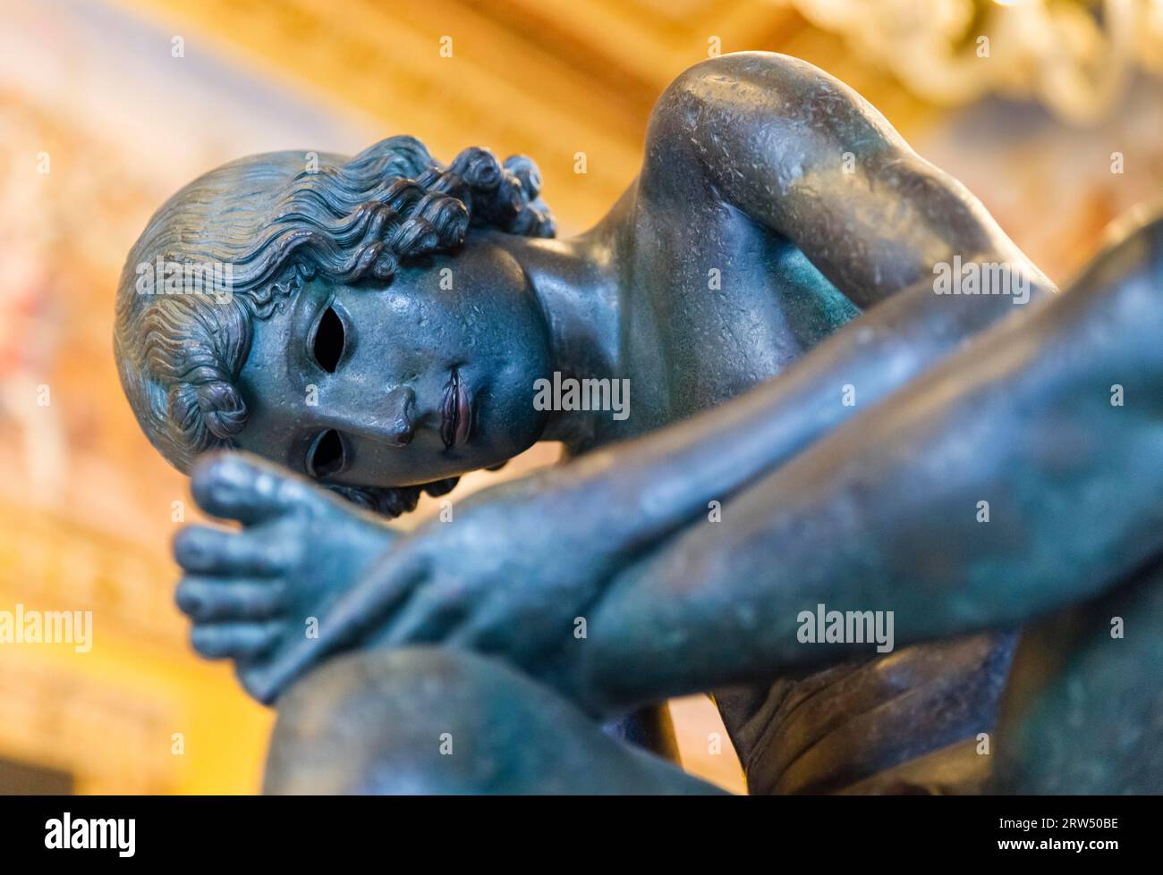 Estrattore di corna, Spinario, copia romana su originale greco, V secolo a.C., Palazzo Conservatorio, Palazzo dei Conservatori, Musei Capitolini Foto Stock