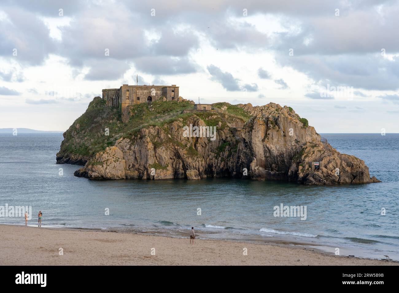 St Catherine's Island and Fort, Tenby, Pembrokeshire, Galles Foto Stock