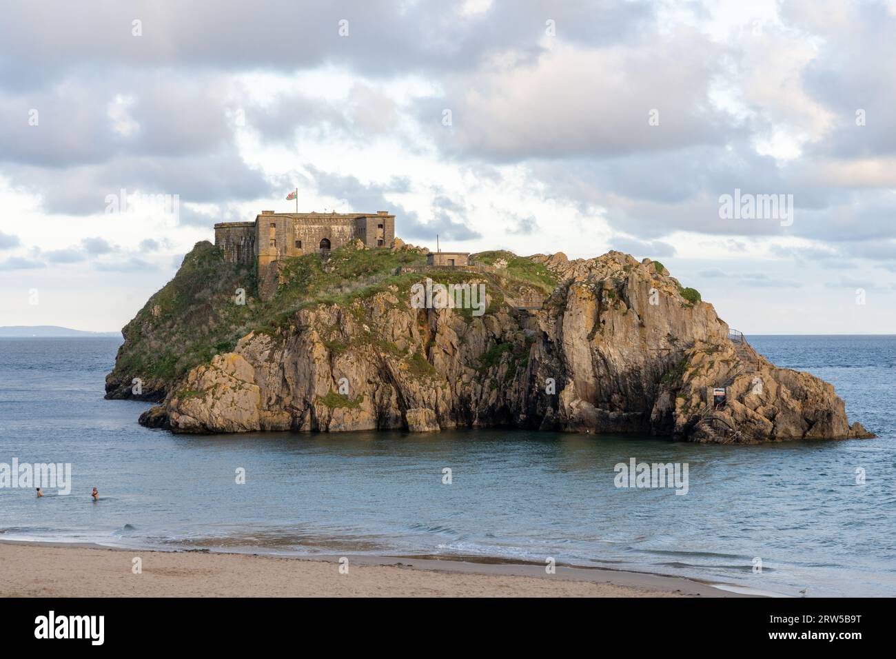 St Catherine's Island and Fort, Tenby, Pembrokeshire, Galles Foto Stock