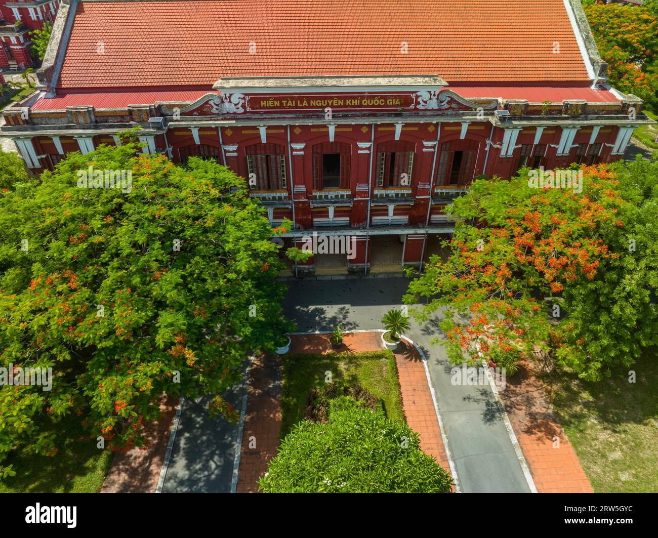 15 giugno 2023: Scena della Hue National School, città di Hue, Vietnam Foto Stock