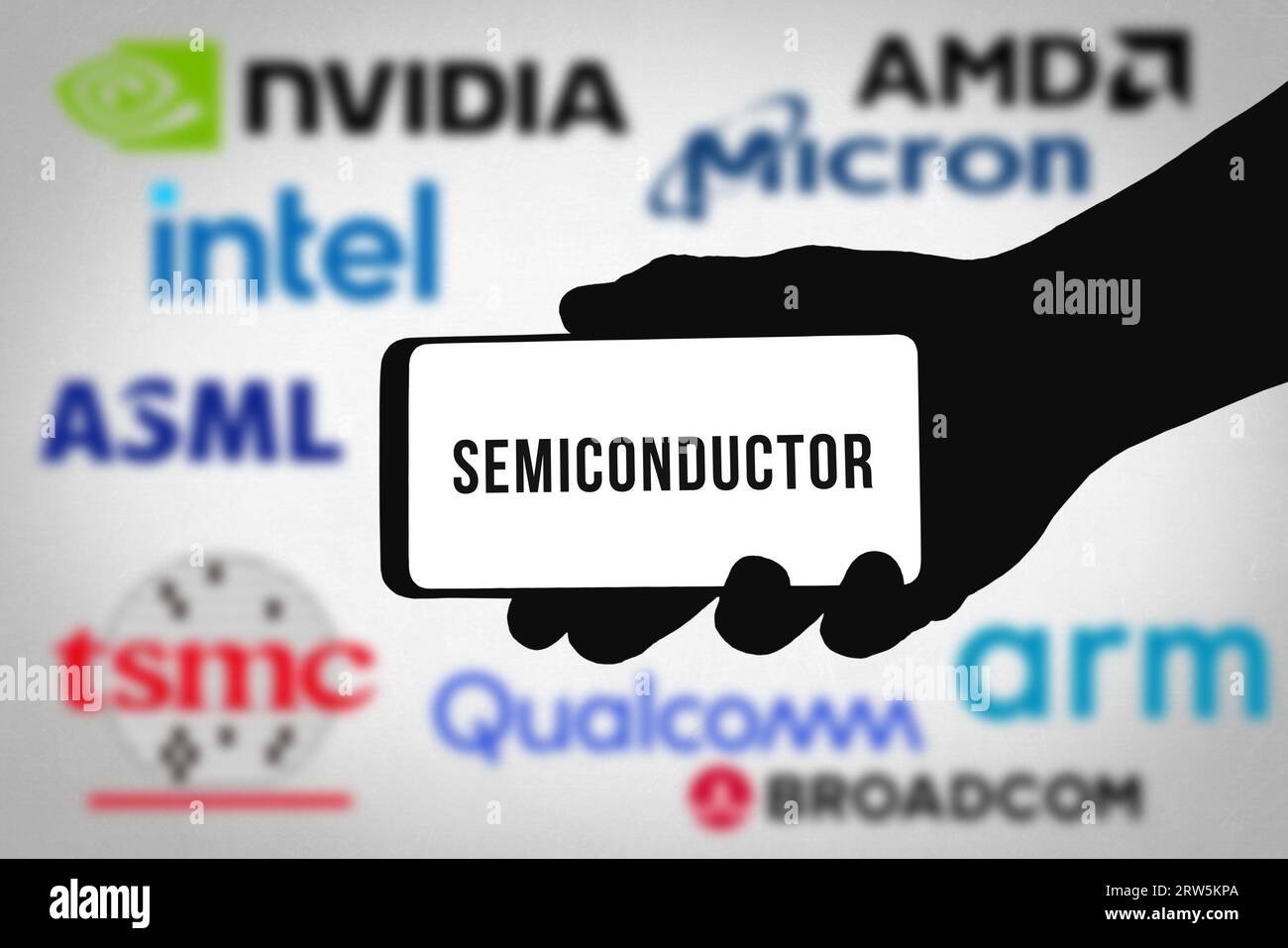 Le più grandi aziende di semiconduttori Foto Stock
