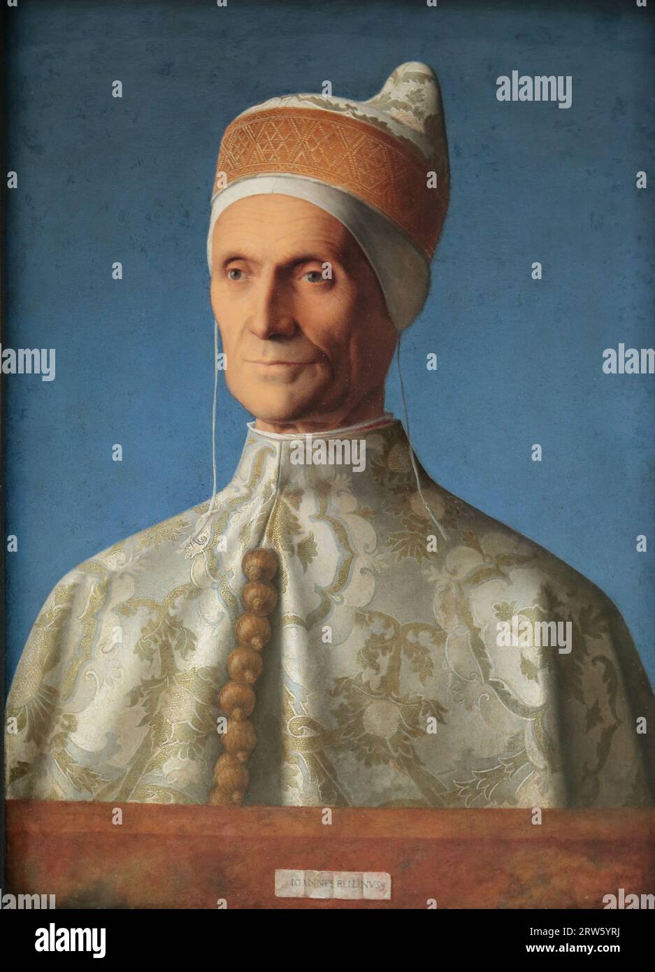 Doge Leonardo Loredan del pittore italiano del Rinascimento Giovanni Bellini alla National Gallery, Londra, Regno Unito Foto Stock