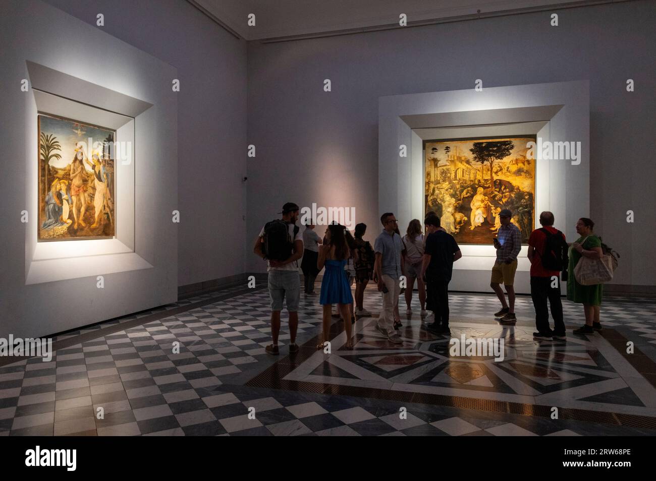 Battesimo Di Cristo Andrea Del Verrocchio Due dipinti rinascimentali italiani del Battesimo di Cristo del pittore