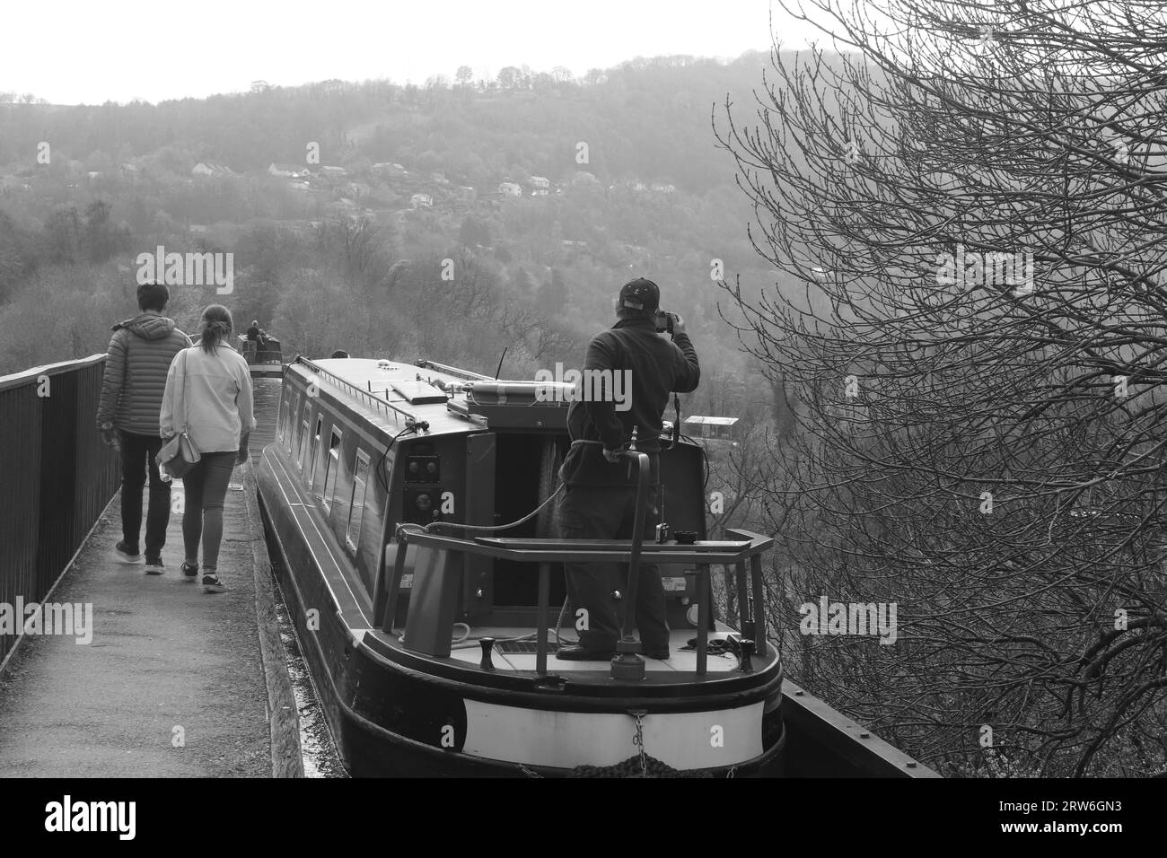 Pontcysyllte Aqueduct and Canal North Wales Foto Stock