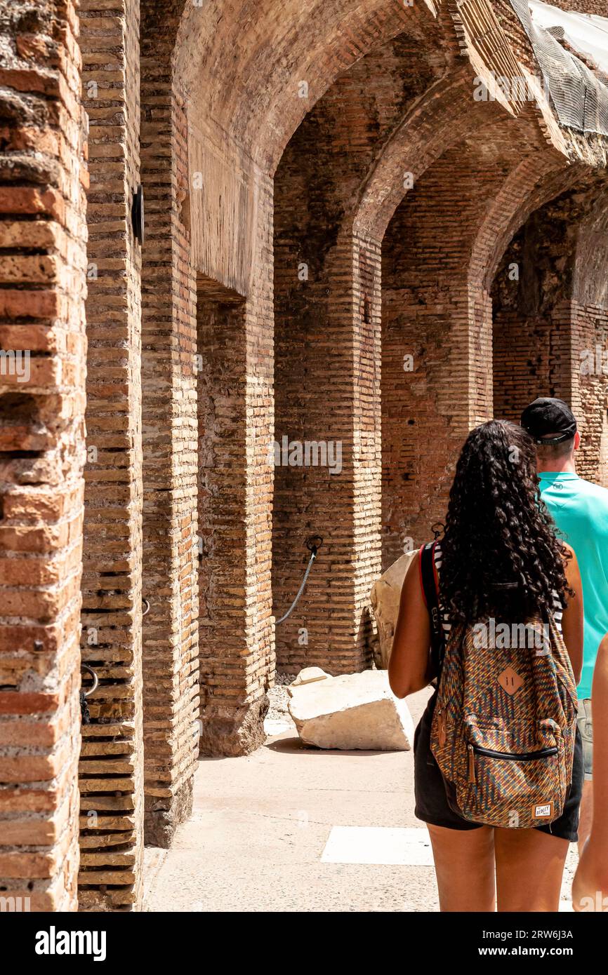 Il Colosseo a Roma Italia Foto Stock