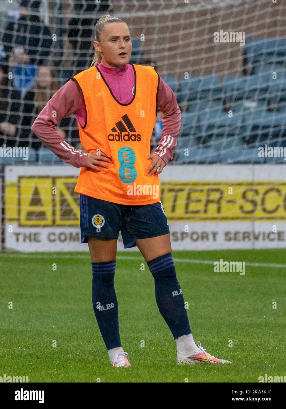 Dundee, Scozia, Regno Unito. 14 luglio 2023: Un'amichevole internazionale tra le donne scozzesi e le donne dell'Irlanda del Nord a Dens Park, Dundee. Foto Stock