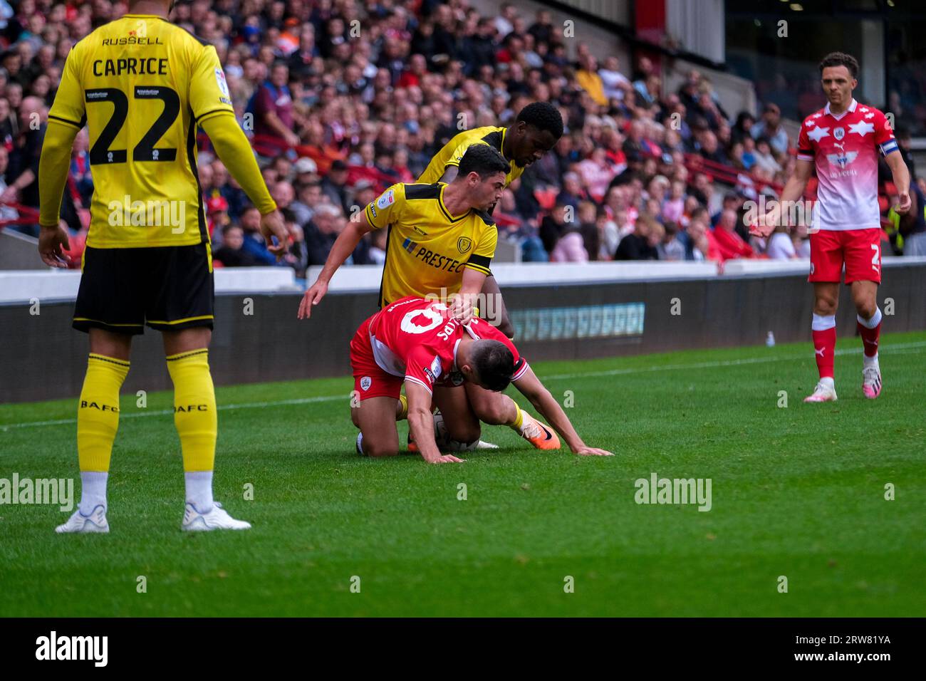 Barnsley FC vs Burton Albion all'Oakwell Stadium, 16/9/23 Foto Stock