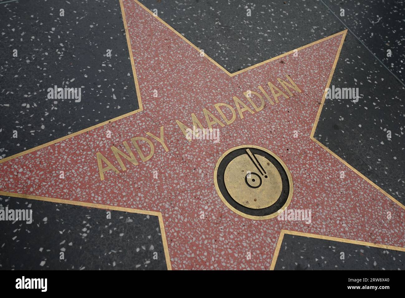 Andy Madadian Hollywood Walk of Fame Star Foto Stock