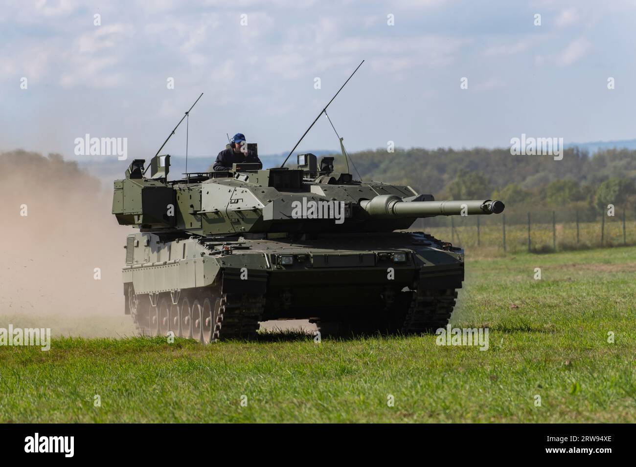 Leopard 2A7V Tank ai NATO Days 2023 a Ostrava, Repubblica Ceca Foto Stock