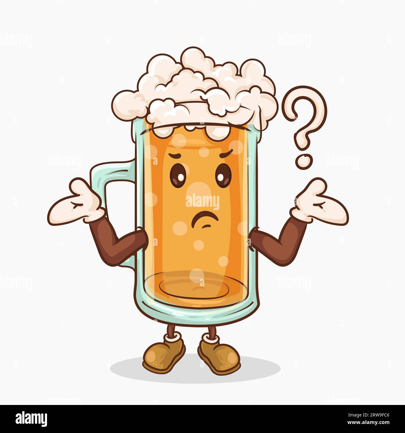Bicchiere di birra con simpatica mascotte per il viso kawaii Rise Hand confuso interrogatorio per l'illustrazione vettoriale del concetto FAQ Illustrazione Vettoriale Bicchiere di birra con simpatica mascotte per il viso kawaii Rise Hand confuso interrogatorio per l'illustrazione vettoriale del concetto FAQ Illustrazione Vettoriale