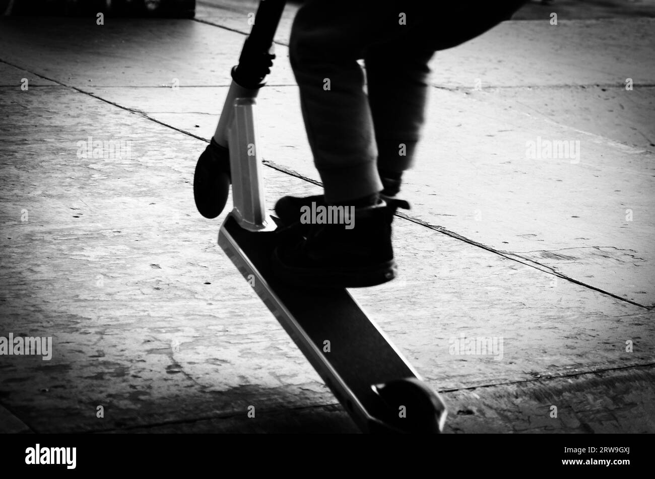 Dettagli scooter Foto Stock