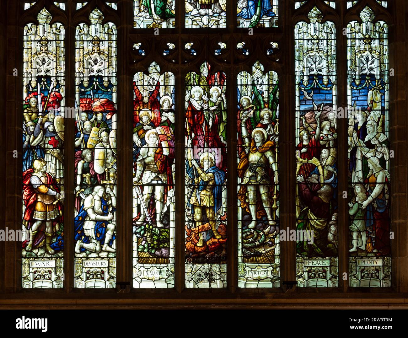 Percy Bacon, Holy Trinity Church, Leamington Spa, Warwickshire, Inghilterra, REGNO UNITO Foto Stock