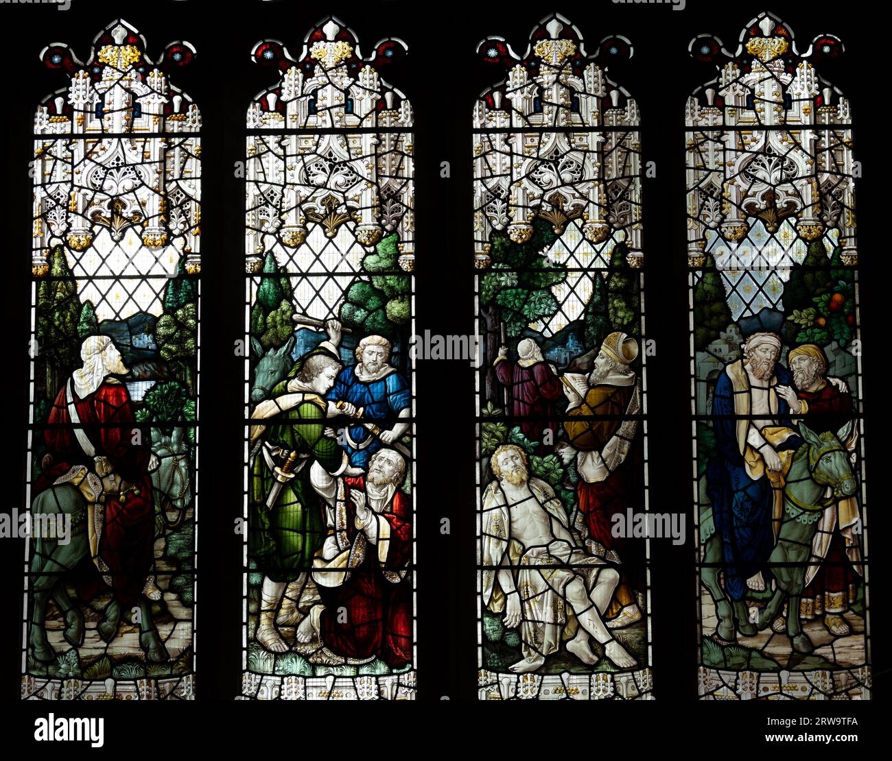 Percy Bacon, Holy Trinity Church, Leamington Spa, Warwickshire, Inghilterra, REGNO UNITO Foto Stock