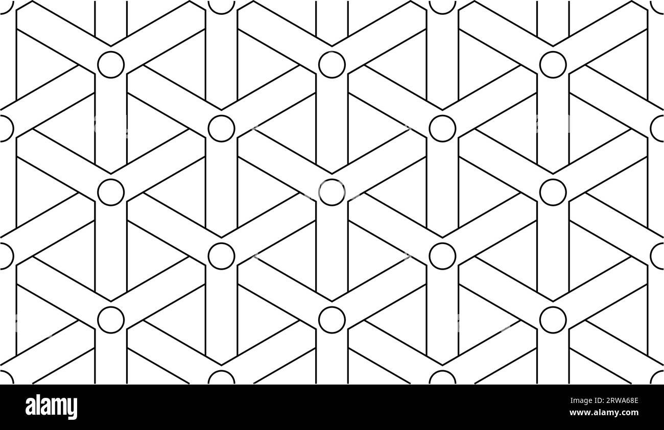 Modello Y, struttura a cestello, modello senza cuciture, vettore, scalabile, line Art Illustrazione Vettoriale