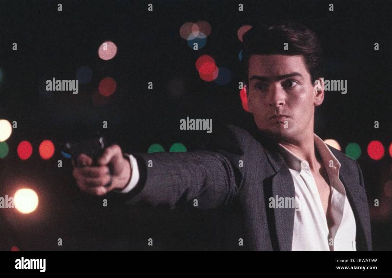 NO MAN'S LAND 1987Orion Pictures film con Charlie Sheen Foto Stock