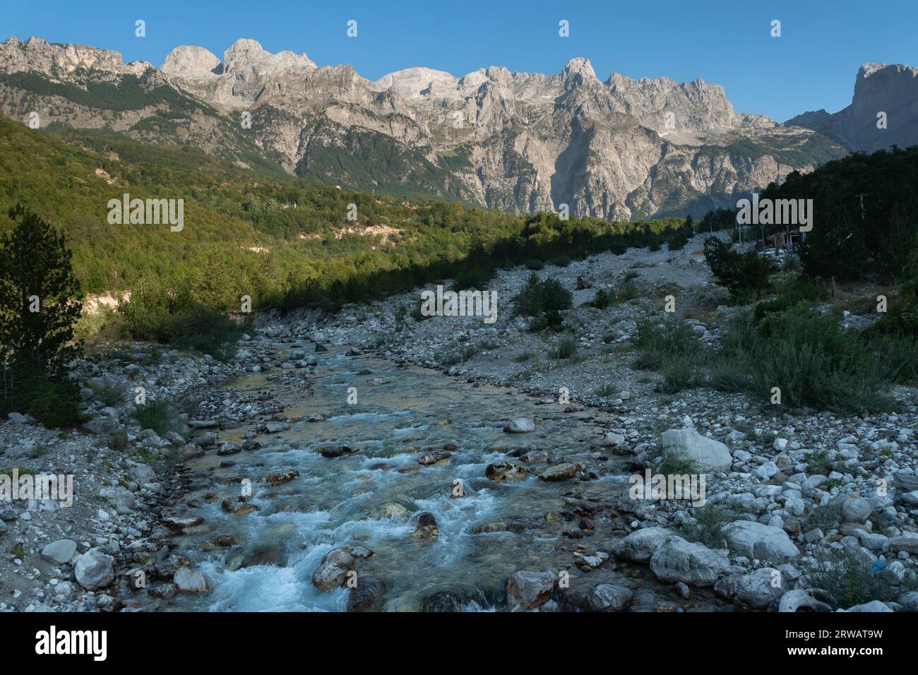 Theth Valley, albania Foto Stock