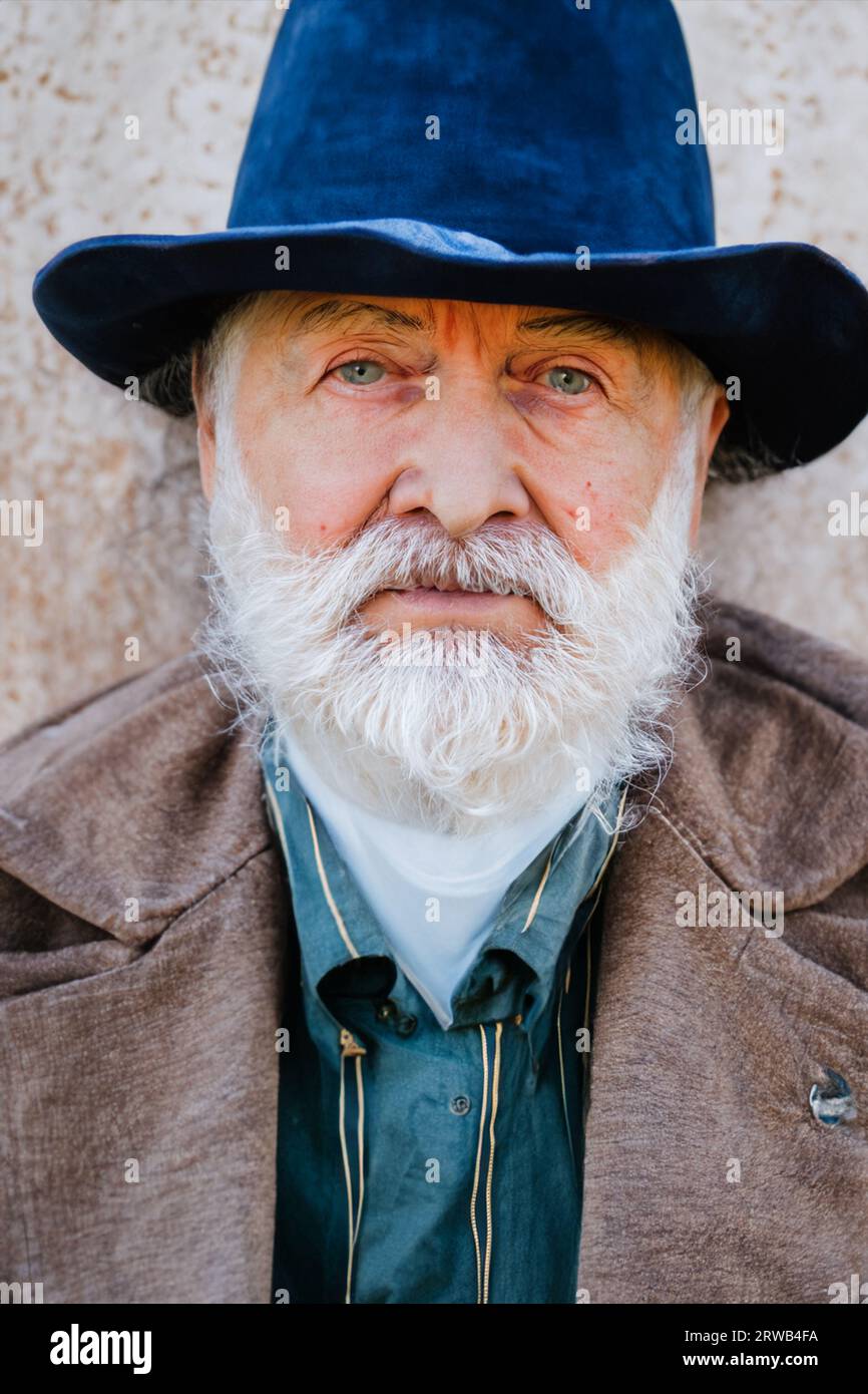 ritratto di una persona anziana Foto Stock