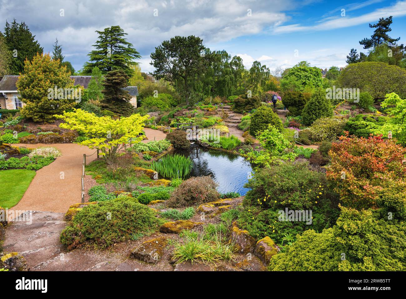 Il Royal Botanic Garden di Edimburgo nella città di Edimburgo, Scozia, Regno Unito. Foto Stock