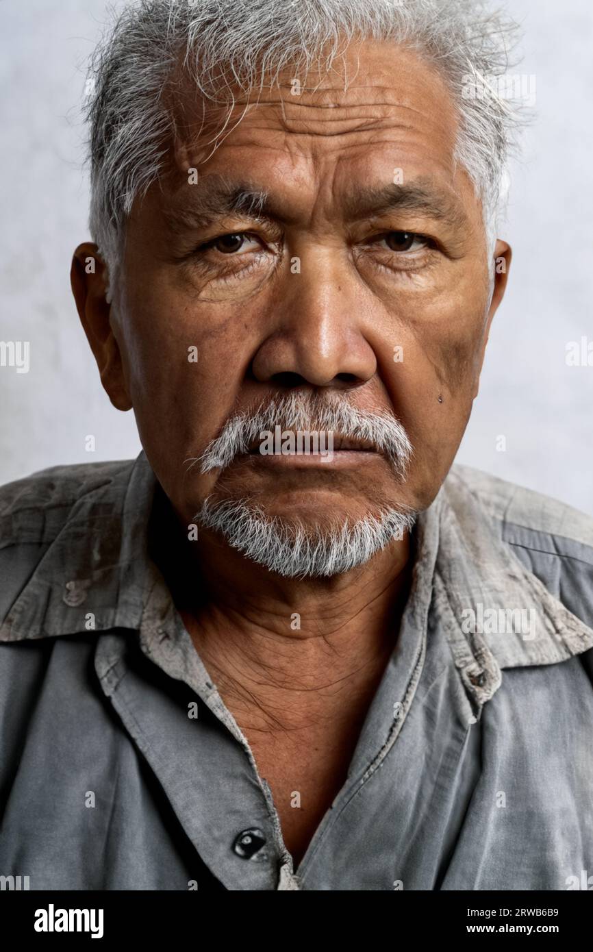 ritratto di una persona anziana Foto Stock