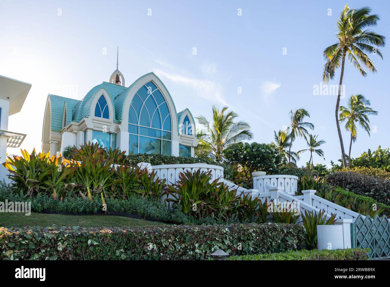 Ko Olina Chapel Place of Joy, Ko Olina, Oahu, Hawaii Foto Stock