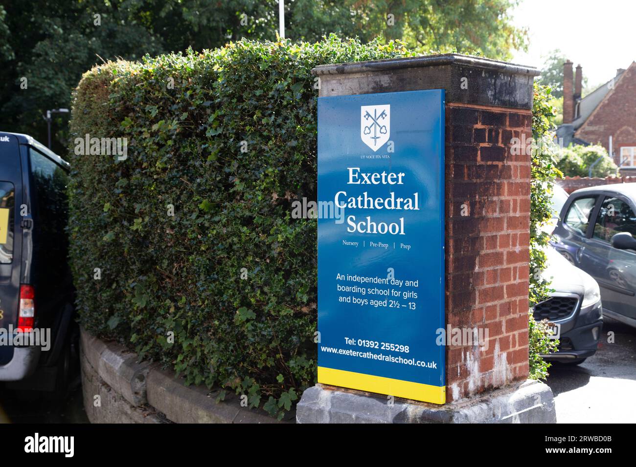 Scuola della Cattedrale di Exeter Foto Stock