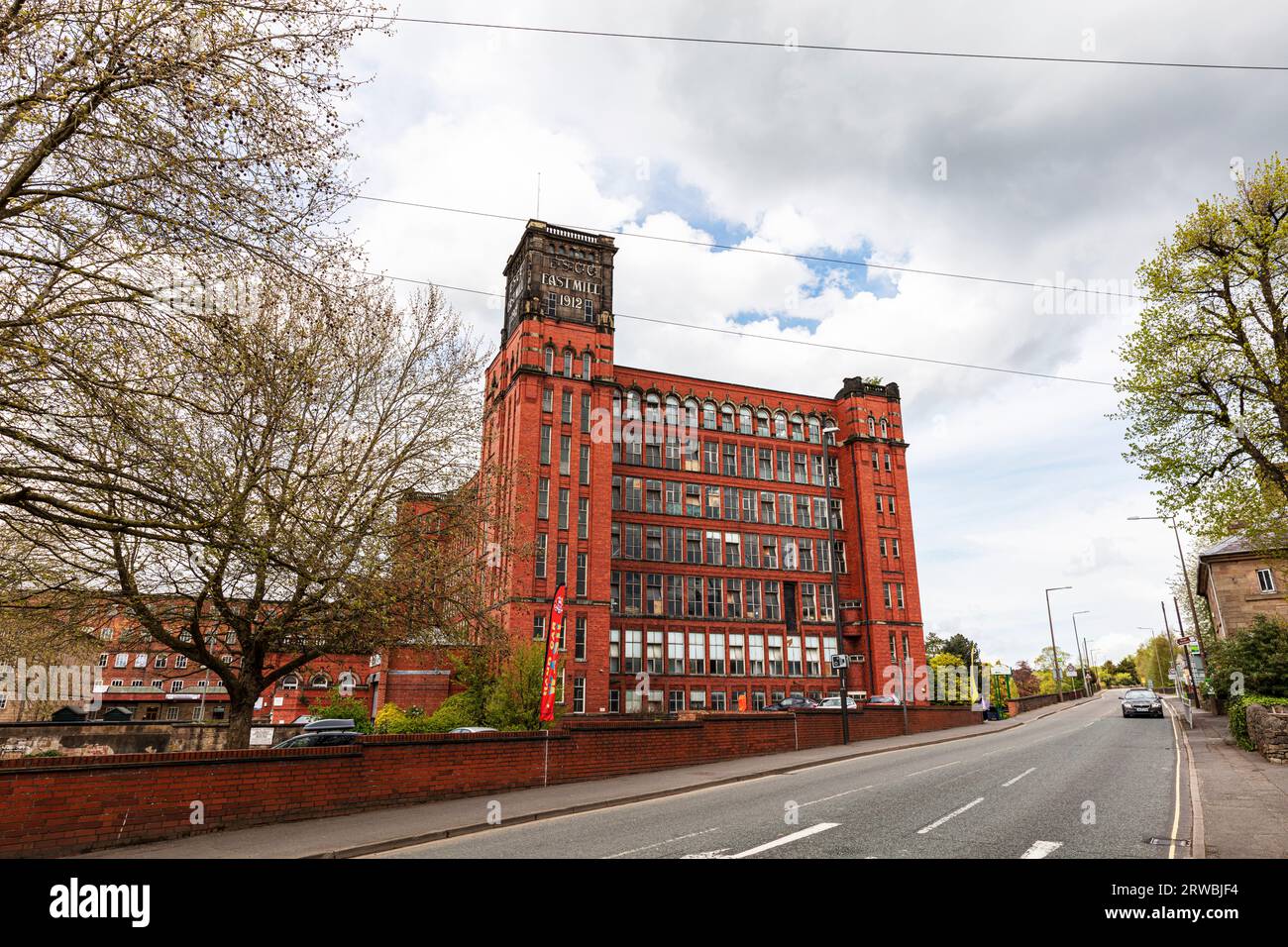 Belper East Mill, Belper, Derbyshire, Peak District, Inghilterra, Regno Unito, Belper textile Mill, belper, Cotton Mill, Belper Cotton Mill, Belper UK, mulini, Foto Stock