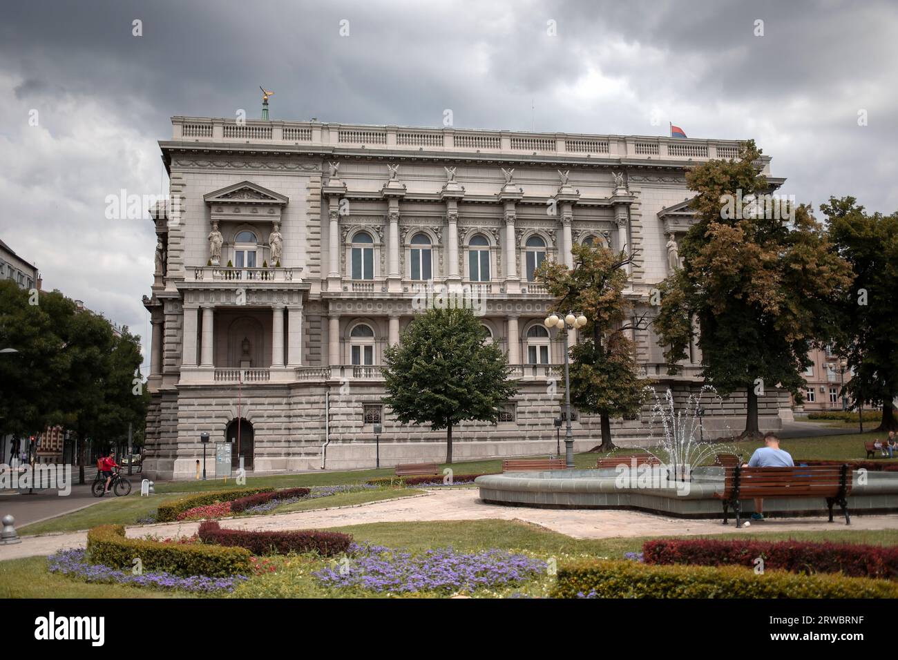 Serbia - Un edificio storico chiamato Palazzo Vecchio (Stari Dvor), che ospita il Municipio di Belgrado Foto Stock