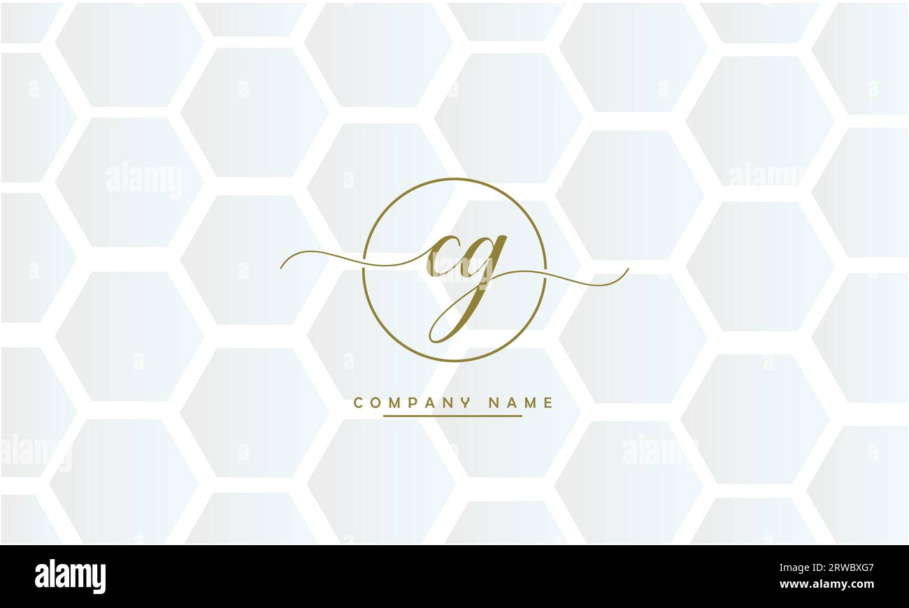 CG, GC Abstract Letters Logo Monogram Illustrazione Vettoriale