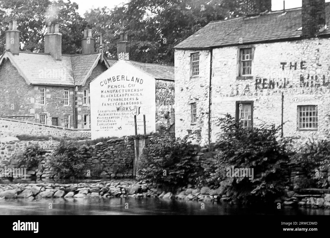 Cumberland Pencil Company, Keswick, inizio anni '1900 Foto Stock