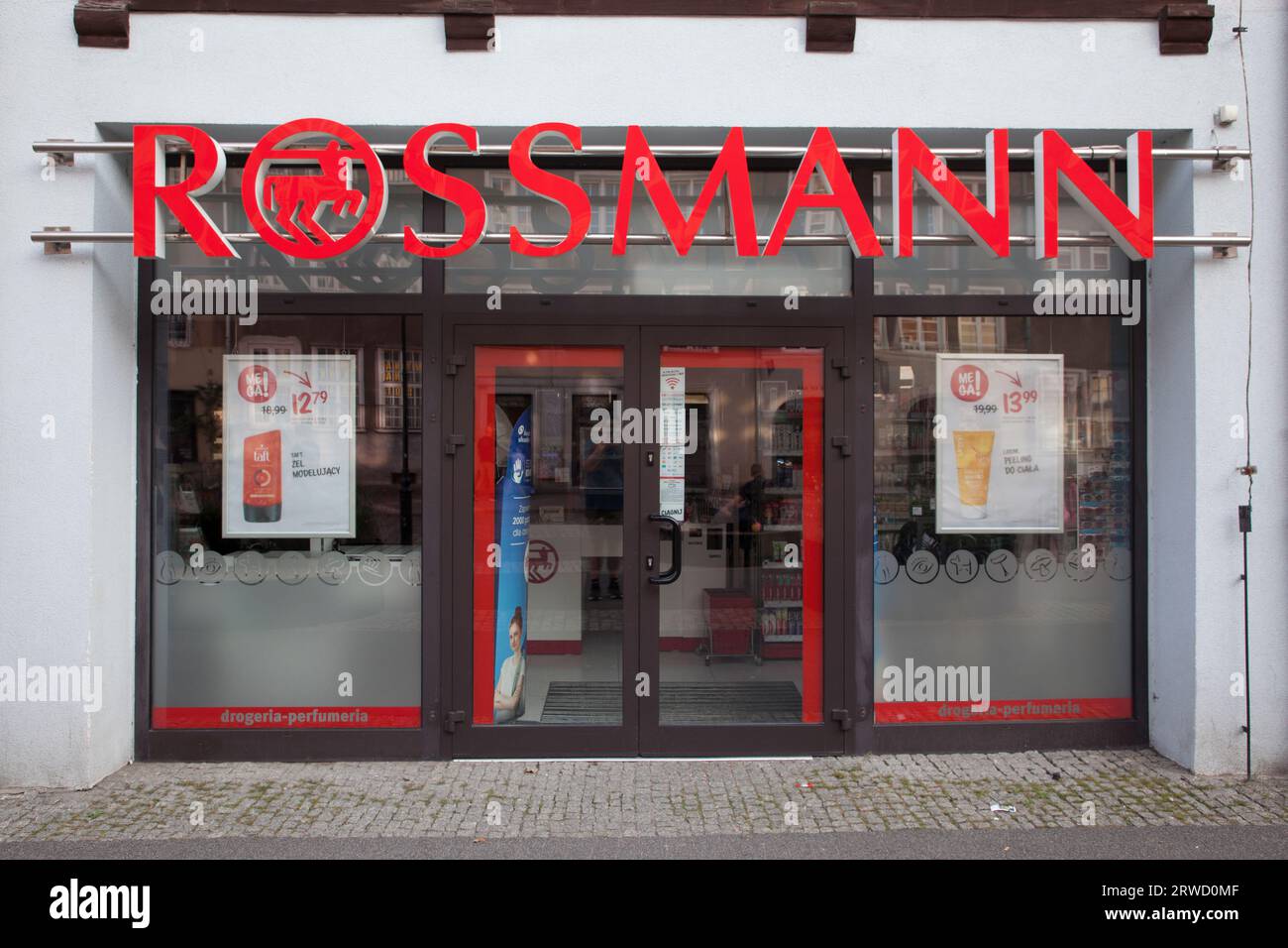 Rossman Shop a Danzica, Rossman Sklep W Gdansku Foto Stock