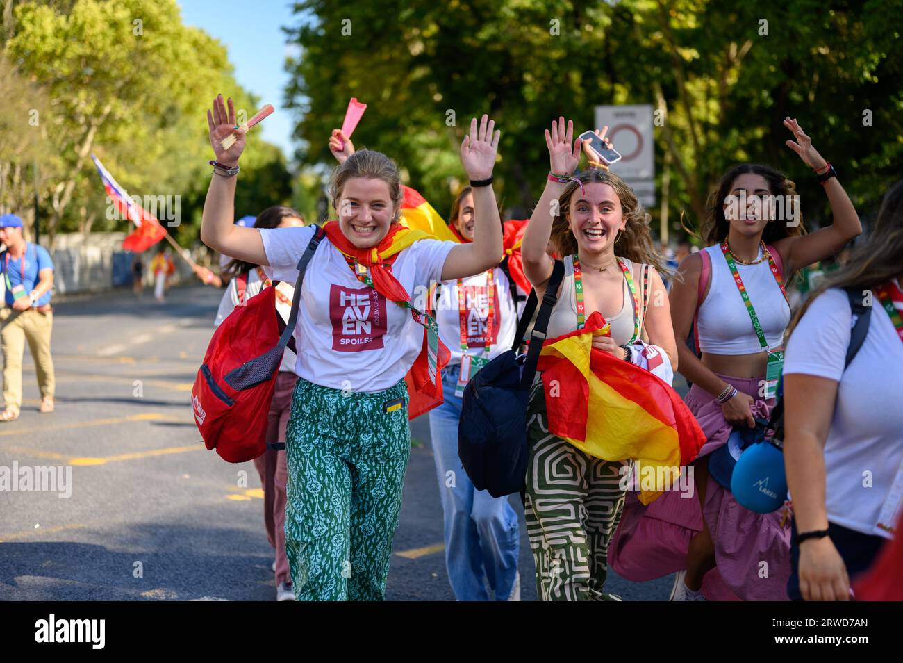 Giornate Mondiali Della Gioventù 2023 Ragazze spagnole immagini e fotografie stock ad alta risoluzione - Alamy
