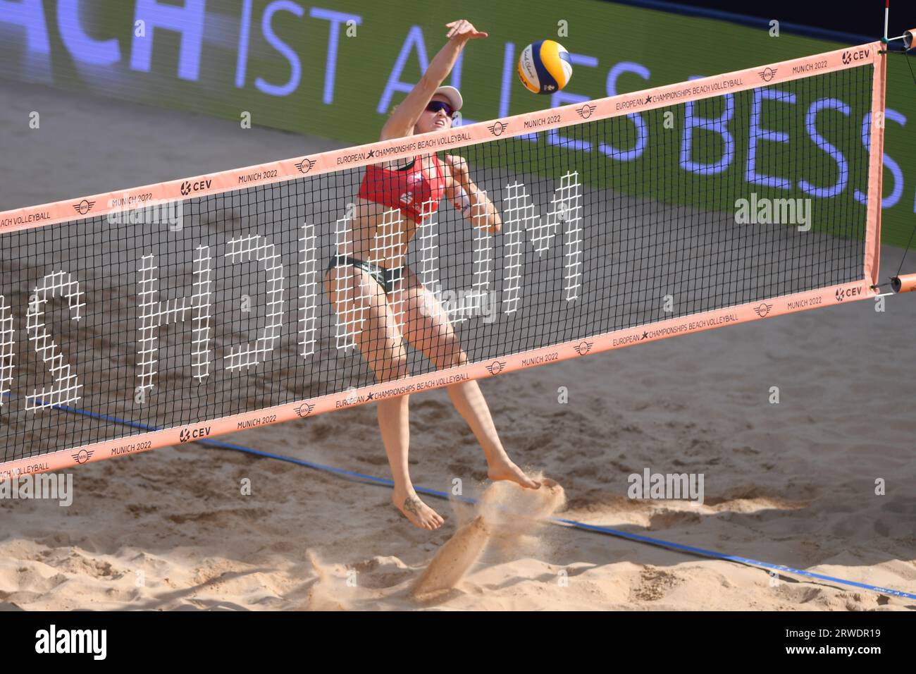 Katharina Schutzenhofer (Austria). Beach Volley. Campionati europei di Monaco 2022 Foto Stock