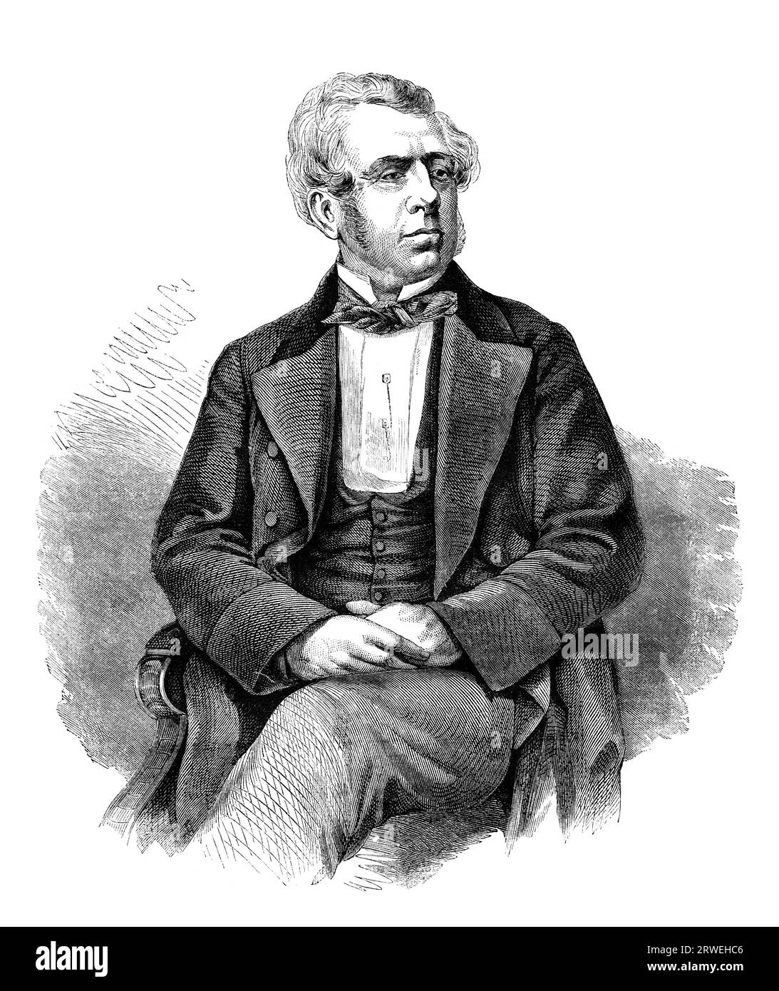 George William Frederick Howard, VII conte di Carlisle KG, PC (1802-1864), designato visconte Morpeth dal 1825 al 1848, è stato un politico britannico Foto Stock