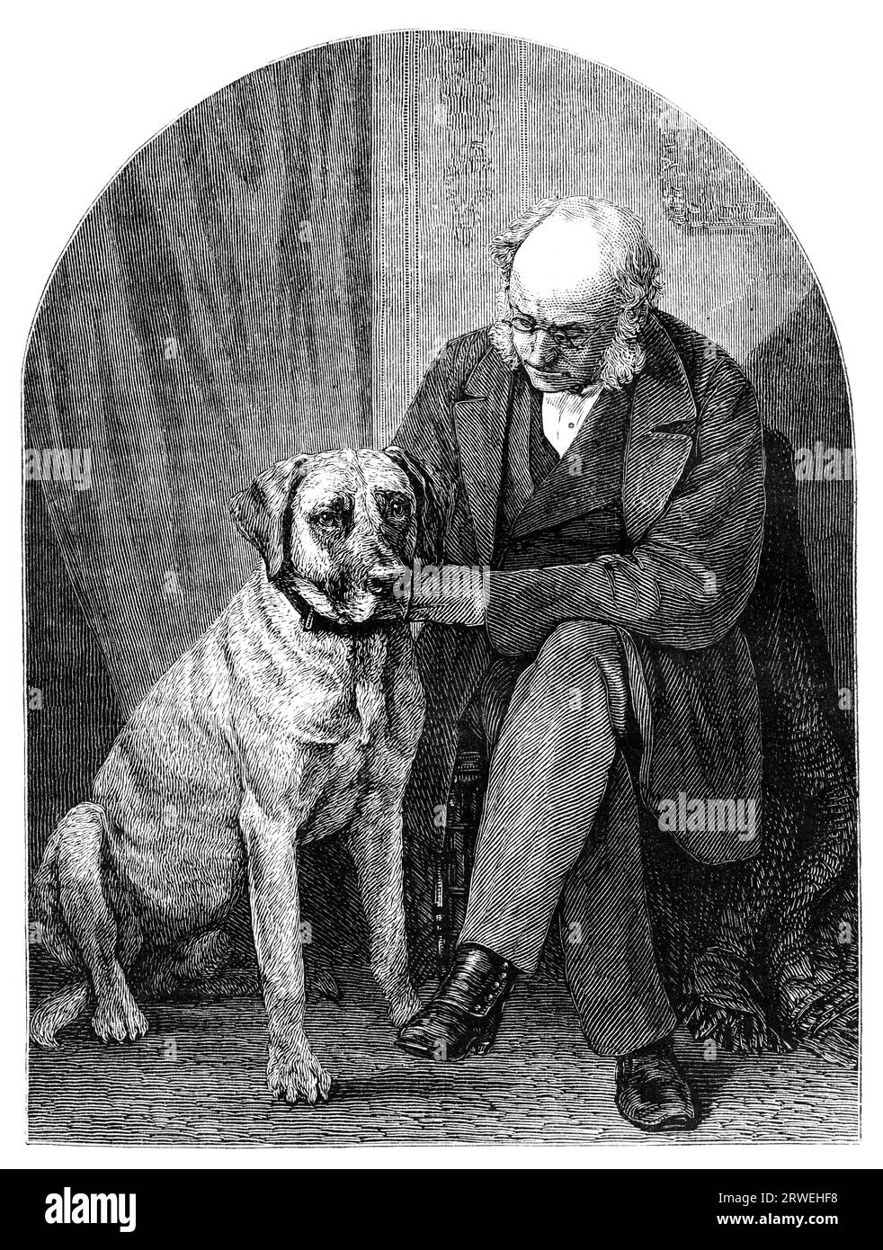 Dr John Brown (22 settembre) (1810 ? 11 maggio 1882) è stato un medico scozzese e saggista. Da una rivista del 1876 Foto Stock