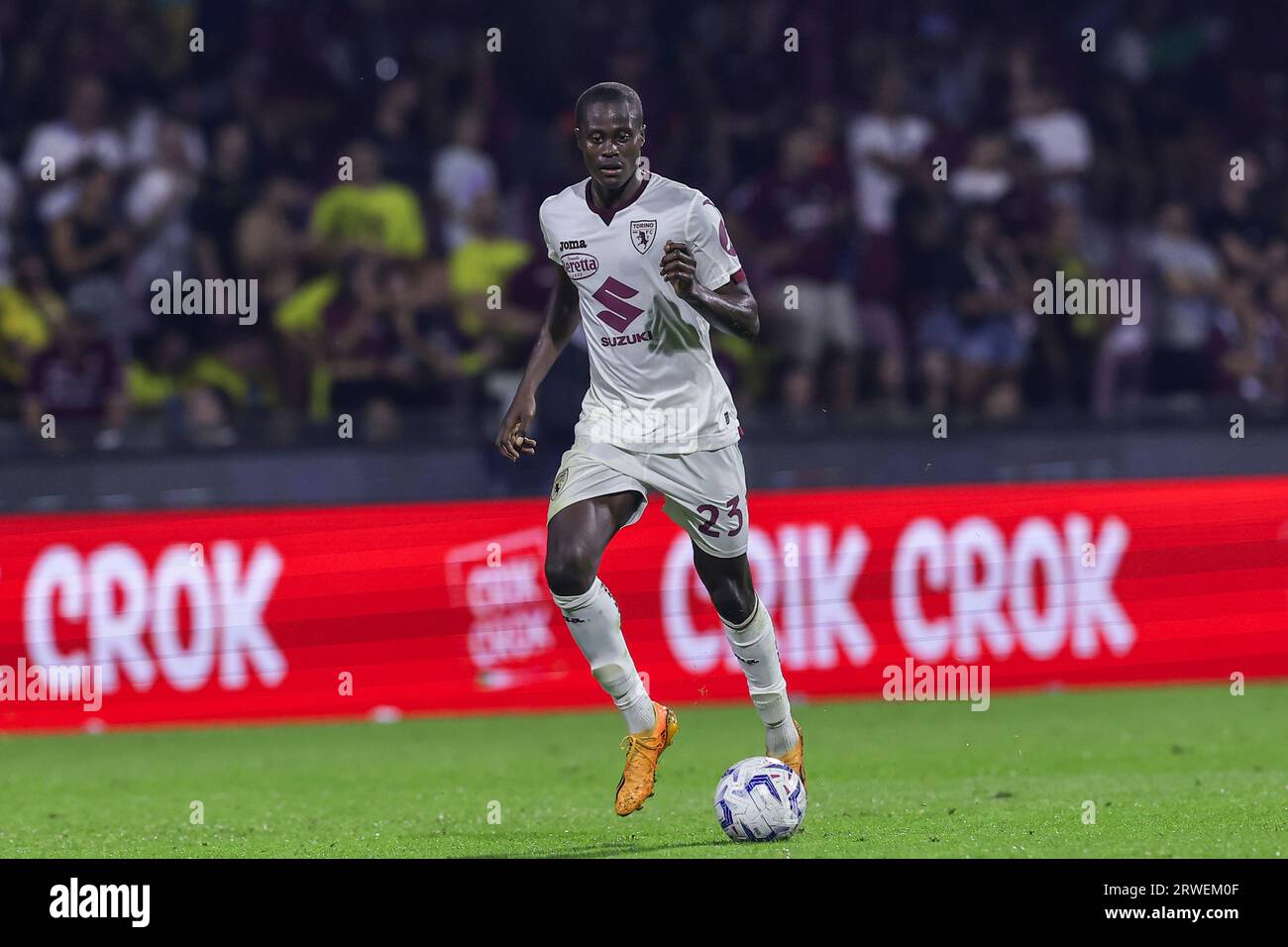 Durante la partita di serie A tra Unione sportiva Salernitana e Torino Football Club allo Stadio Arechi di Salerno il 18 settembre 2023. Foto Stock