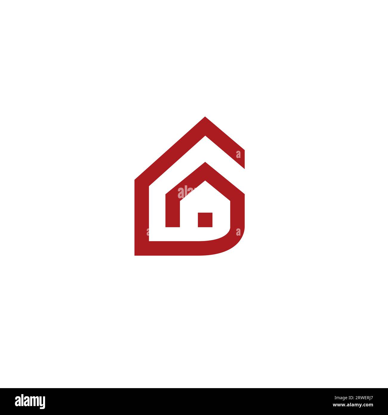 Logo G Home. Lettera G Real Estate Illustrazione Vettoriale